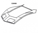 Click Here For Full Product Info E16466 HOOD SURROUND-WITH STEEL-HAND LAYUP-68-72