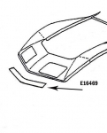 Click Here For Full Product Info E16469 BONDING STRIP-SURROUND REINFORCING-PRESS MOLDED-BLACK-68-72
