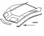 Click Here For Full Product Info E16472 BONDING STRIP-FENDER-FRONT UPPER-PRESS MOLDED-BLACK-LEFT HAND-68-72