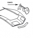 Click Here For Full Product Info E16473 SKIRT-INNER FENDER-PRESS MOLDED-BLACK-LEFT HAND-68