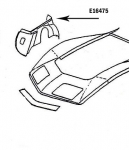 Click Here For Full Product Info E16475 SKIRT-INNER FENDER-PRESS MOLDED-BLACK-RIGH HAND-68-72