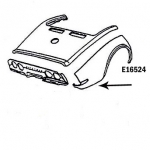 Click Here For Full Product Info E16524 FENDER-REAR-PRESS MOLDED-BLACK-RIGHT-68-69