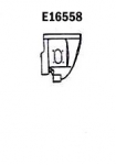 Click Here For Full Product Info E16558 BAFFLE-REAR FENDER-FRONT BAFFLE-PRESS MOLDED-BLACK-RIGHT HAND-68-82
