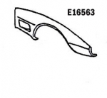 E16563 FENDER-FRONT-SHEET MOLDED COMPOUND-PRESS MOLDED-GRAY-RIGHT HAND-73-79