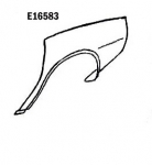 Click Here For Full Product Info E16583 FENDER-REAR-SHEET MOLDED COMPOUND-PRESS MOLDED-GRAY-LEFT-74-82