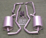 E20080 EXHAUST SYSTEM-STAINLESS STEEL-2 INCH-SMALL BLOCK-AUTOMATIC & MANUAL-68-72