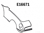 E16671 FRONT END-HALF-DOOR TO CENTER OF HOOD-HAND LAYUP-RIGHT HAND-53-55