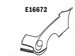 E16672 FRONT END-HALF-DOOR TO CENTER OF HOOD-HAND LAYUP-LEFT HAND-53-55