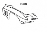 E16681 FRONT END-HALF-DOOR TO CENTER OF HOOD-HAND LAYUP-NO PLATES OR BARS-RIGHT HAND-65-66