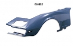 E16692 FRONT END-HALF-DOOR TO CENTER OF HOOD-HAND LAYUP-NO BARS-LEFT HAND-75-79
