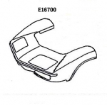 E16700 FRONT END-CENTER OF WHEEL WELL FORWARD-HAND LAYUP-68-69