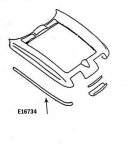Click Here For Full Product Info E16734 BONDING STRIP-UPPER FENDER-HAND LAYUP-GRAY-RIGHT HAND-63-66