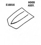 Click Here For Full Product Info E16816 HOOD-ASSEMBLY-SMALL BLOCK-HAND LAYUP-SMOOTH INSIDE-68-72