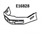 E16828 BUMPER-FRONT-FIBERGLASS-HAND LAYUP-80-82