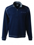 E17201 SWEATSHIRT-CORVETTE-HALF ZIP-FLEECE-NAVY