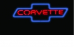 E17216 SIGN-NEON-BOWTIE CORVETTE