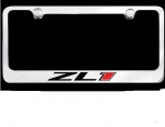 E17224 FRAME-LICENSE PLATE-CORVETTE ZL1-CHROME