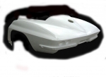 Click Here For Full Product Info E17282 REAR END-ONE PIECE-LESS ROOF-HAND LAYUP-COUPE-63-66