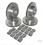 Click Here For Full Product Info E17461 ROTOR SET-BRAKE-FRONT & REAR-SPORT-WITH HAWK PADS-65-82