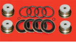 Click Here For Full Product Info E17580 CONVERSION KIT-BRAKE CALIPER-O RING STYLE-REAR-SEALS & PISTONS-W/ INSULATORS-1 CALIPER-65-82