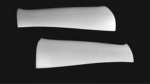 Click Here For Full Product Info E18108 REINFORCEMENT-REAR BUMPER FACIA-FIBERGLASS-HAND LAYUP-PAIR-97-04