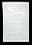 Click Here For Full Product Info E18221 DECAL-OIL FILTER CANISTER INSTRUCTIONS-PF-131-56-57