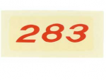Click Here For Full Product Info E18225 DECAL KIT-VALVE COVER HORSEPOWER-283 H.P.-WITH FUEL INJECTION-WATER SOLUBLE-2 PIECES-57