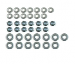 Click Here For Full Product Info E18415 NUT AND WASHER SET-GRILLE-OVAL-MOLDING-39 PIECES-53-57