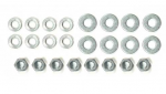 E18439 NUT AND WASHER SET-REAR EXHAUST-BUMPER TRIM-ATTACHING-24 PIECES-56-57