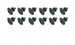 Click Here For Full Product Info E18574 FASTENER KIT-FIREWALL TO CARPET-RUBBER-12 PIECES-56-62