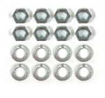 Click Here For Full Product Info E18647 NUT KIT-REAR TRAILING ARM-TO SPINDLE SUPPORT-16 PIECES-63-82