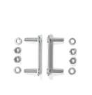 Click Here For Full Product Info E18672 STUD PLATE KIT-STEERING DAMPER-POWER STEERING CYLINDER BRACKET-2 PLATES-63-82