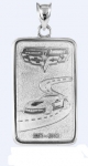 Click Here For Full Product Info E18837 JEWELRY-INGOT-.925 STERLING SILVER-3.79 (DWT) PENNYWEIGHT-CORVETTE 60TH ANNIVERSARY