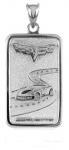 Click Here For Full Product Info E18838 JEWELRY-INGOT-.925 STERLING SILVER-3.79 (DWT) PENNYWEIGHT-CORVETTE C6 EMBLEM