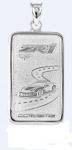 Click Here For Full Product Info E18840 JEWELRY-INGOT-.925 STERLING SILVER-3.79 (DWT) PENNYWEIGHT-CORVETTE C6-ZR1