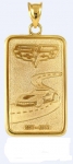 Click Here For Full Product Info E18845 JEWELRY-INGOT-14K GOLD PLATE OVER .925 STERLING SILVER-CORVETTE 60TH ANNIVERSARY