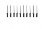 Click Here For Full Product Info E18974 RIVET KIT-DASH FRAME-END TAB TO DOOR JAM-BLACK HEAD ALUMINUM-10 PIECES-63-67