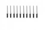 E18974 RIVET KIT-DASH FRAME-END TAB TO DOOR JAM-BLACK HEAD ALUMINUM-10 PIECES-63-67