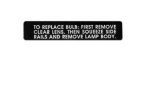 Click Here For Full Product Info E19274 DECAL-INTERIOR REAR VIEW MIRROR-MAP LIGHT-EACH-73-77