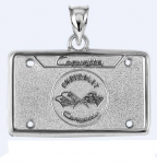 Click Here For Full Product Info E19389 JEWELRY-LICENSE PLATE-.925 STERLING SILVER-CORVETTE C1 EMBLEM