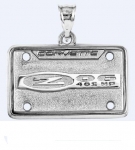 Click Here For Full Product Info E19392 JEWELRY-LICENSE PLATE-.925 STERLING SILVER-CORVETTE C5 Z06