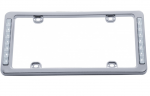 Click Here For Full Product Info E19592 FRAME-LICENSE PLATE-WHITE LED-CLEAR LENS-CHROME-WITH HARDWARE