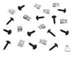 E19710 SCREW WITH u NUT-GRILLE MOUNT-CENTER & OUTER-24 PIECES-73-74