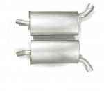 E19762 MUFFLER-ALUMINIZED-LOUD-2.5 INCH-PAIR-63-67