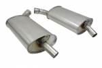 Click Here For Full Product Info E19764 MUFFLER-ALUMINIZED-OFF ROAD-2.5 INCH-3 CHAMBER-PAIR-68-72