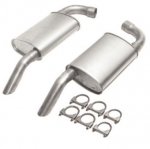 E19781 MUFFLER-ALUMINIZED-TURBO-2.5 INCH-ALL-PAIR-82