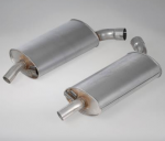 E19784 MUFFLER-STAINLESS STEEL-2.5 INCH-PAIR-63-67