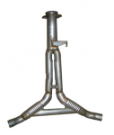 Click Here For Full Product Info E19823 PIPE-EXHAUST-REAR-Y PIPE-ALUMINIZED-2.25 INCH-WITH BALANCE TUBE-86-90