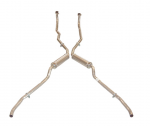 Click Here For Full Product Info E19977 EXHAUST SYSTEM-ALUMINIZED-ROUND MUFFLER-NO CROSSOVER-3 BOLT MANIFOLD-56-58
