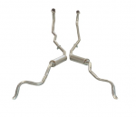 Click Here For Full Product Info E19983 EXHAUST SYSTEM-ALUMINIZED-ROUND MUFFLER-NO CROSSOVER-2 INCH MANIFOLD-61-62